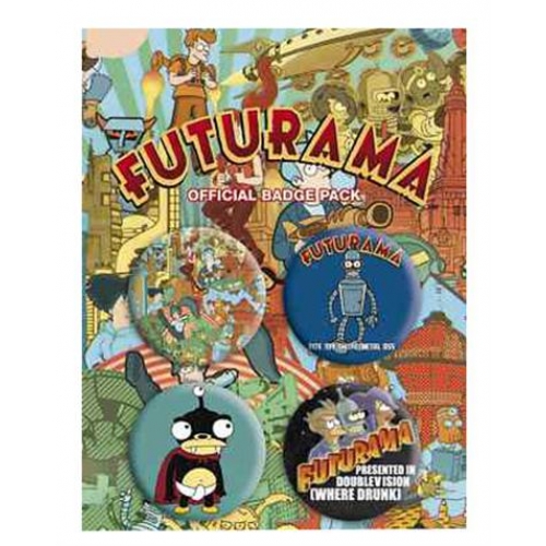 FUTURAMA Pack 4 badges