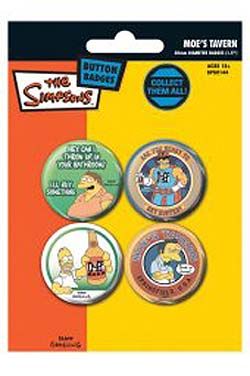 SIMPSONS Pack 4 badges Design 2