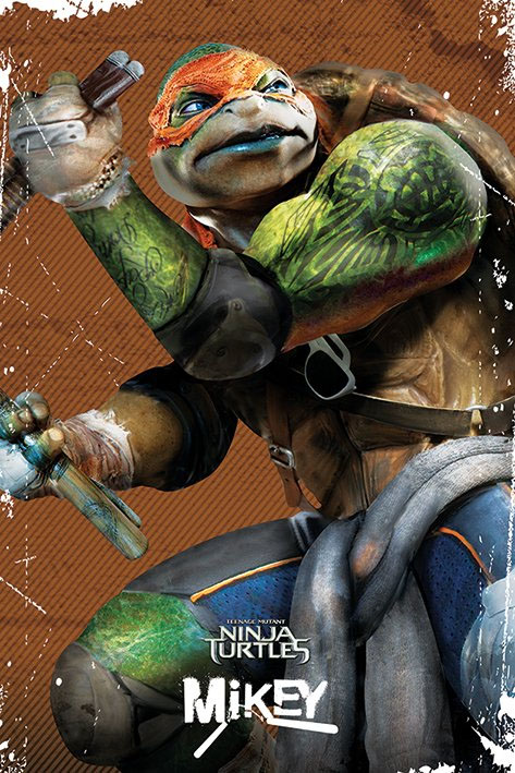TORTUES NINJA Poster Michelangelo - Pose 61 x 91 cm