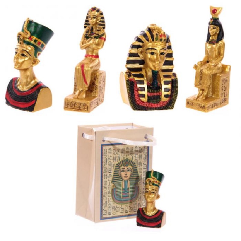 4 statuettes Egyptienne en sac