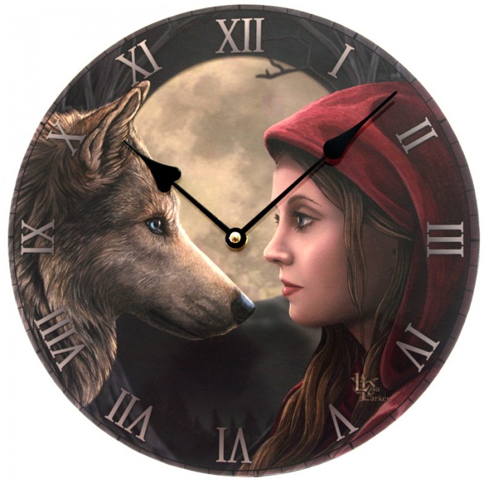 Horloge ronde Rencontre de minuit par Lisa Parker