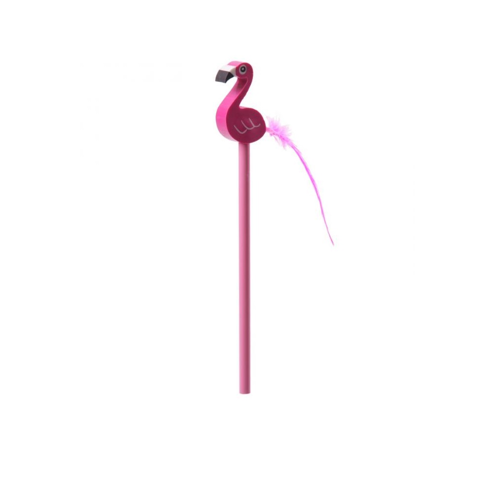 Crayon  papier avec Gomme Flamant Rose