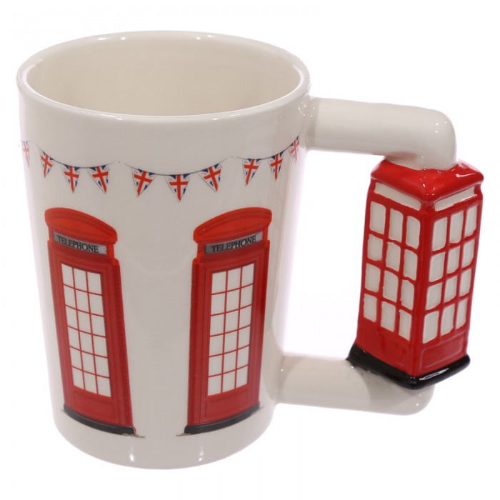 LONDRES Mug anse cabine de tlphone anglaise