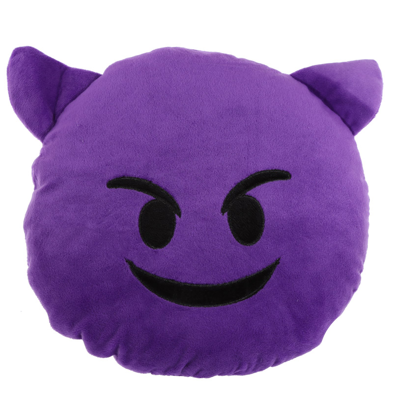 Coussin Peluche Emoji Colere