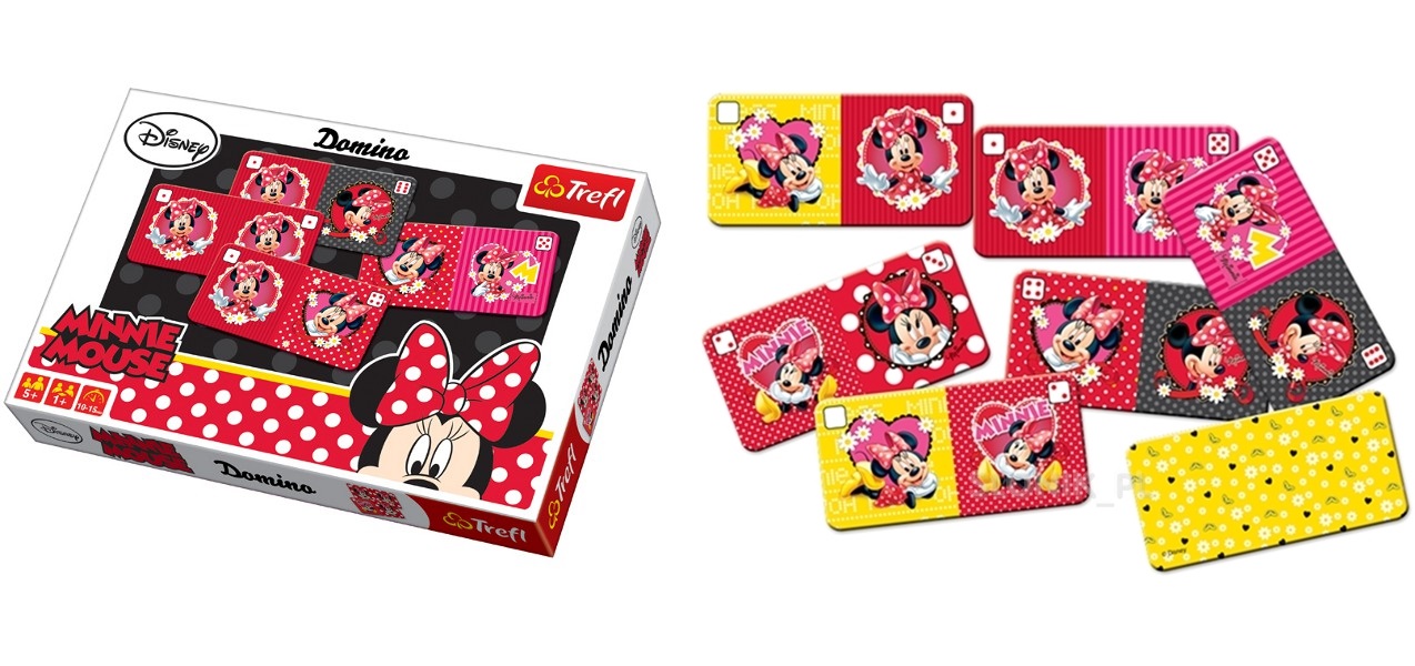 MINNIE Jeu de domino 28 cartes