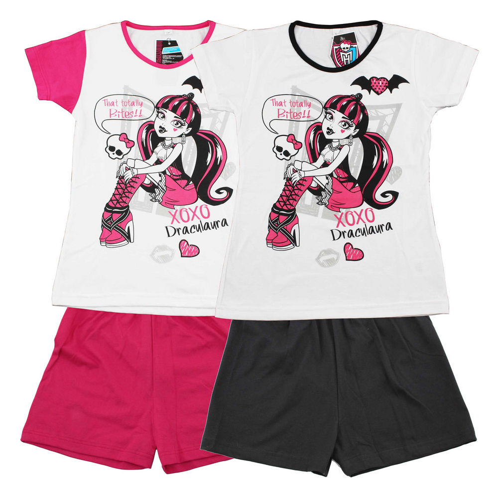 MONSTER HIGH Pyjama short fille 10 ans noir