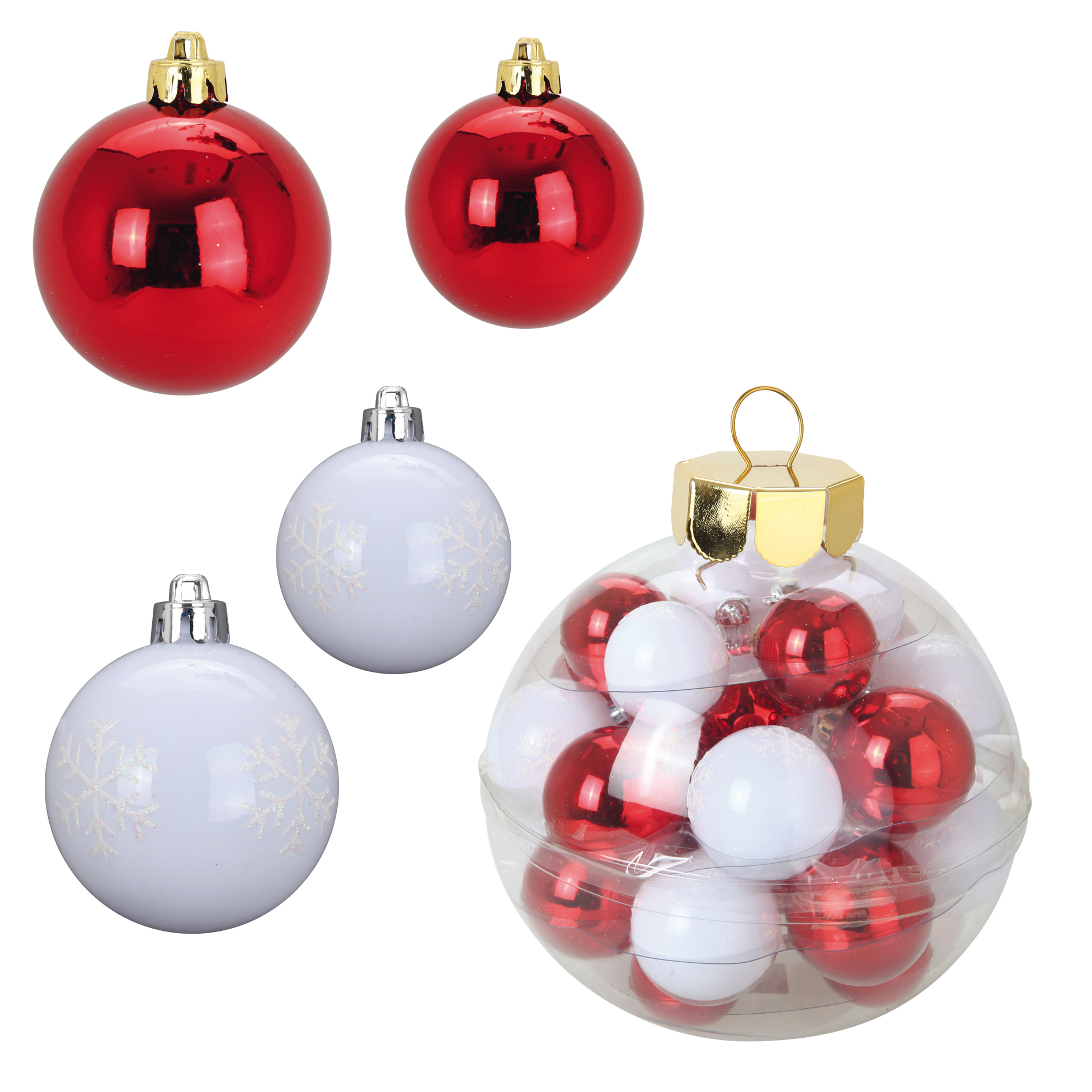 Kit de 27 Boules de Noel multicouleur