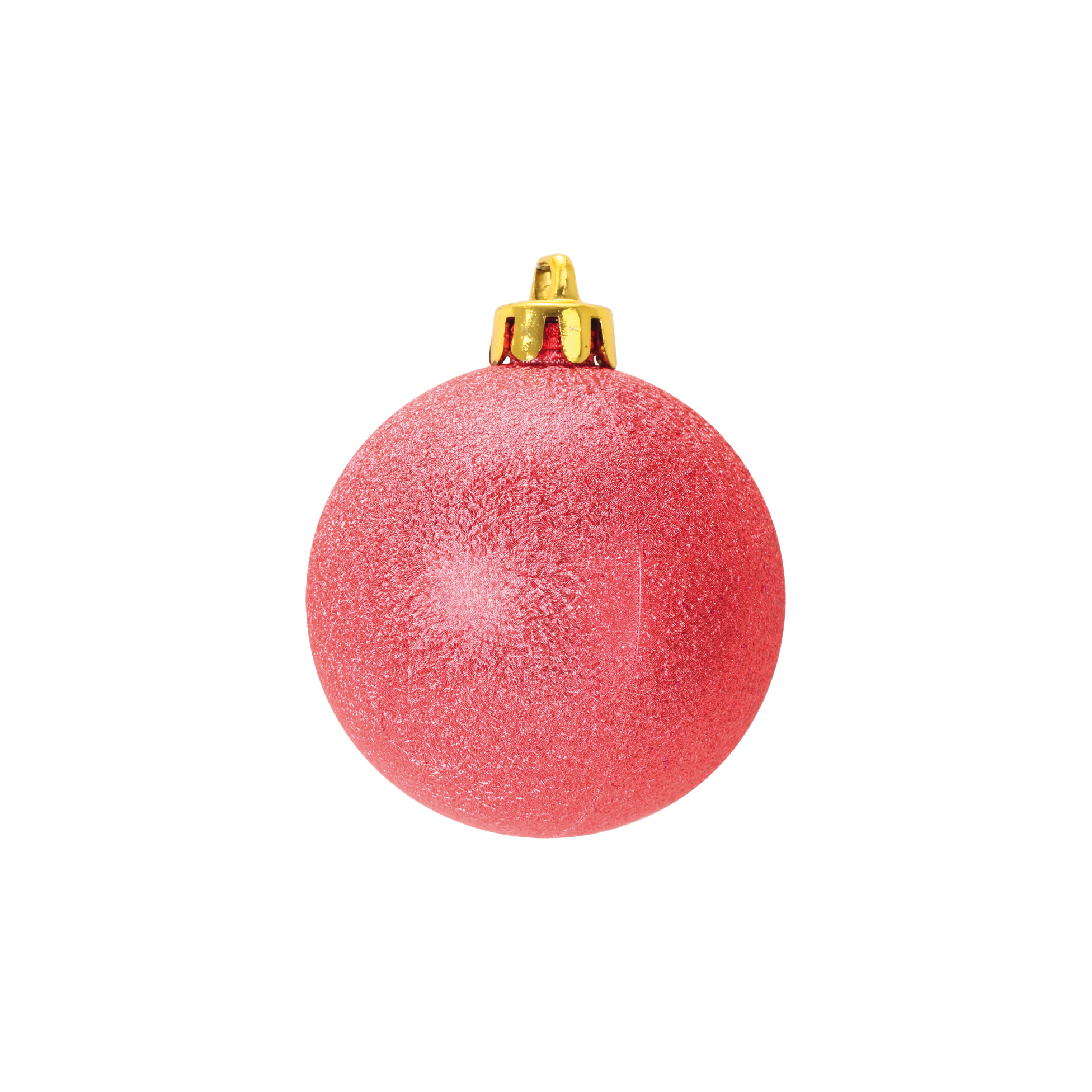 Set de 6 boules de noel chic rouge