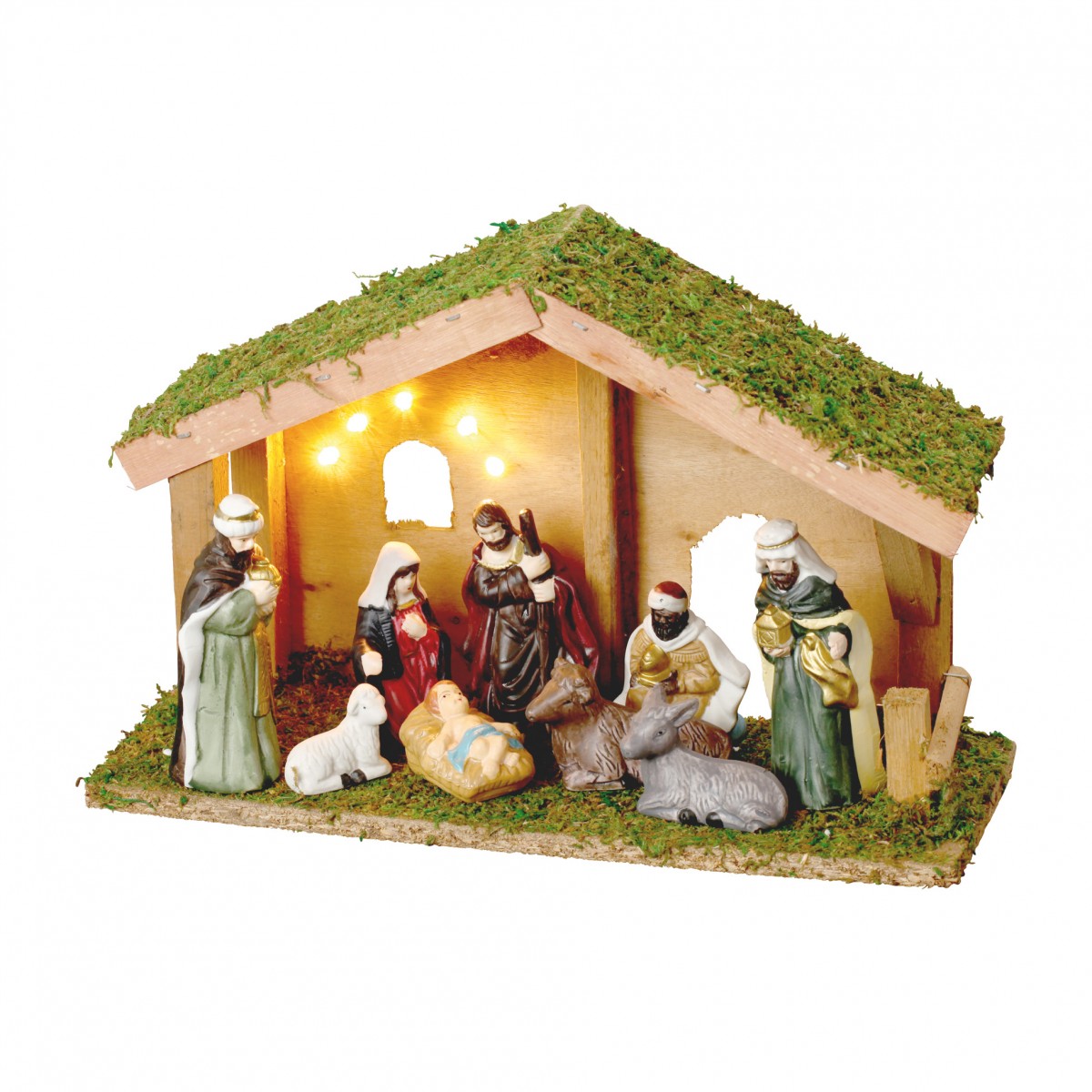 Creche de noel lumineuse