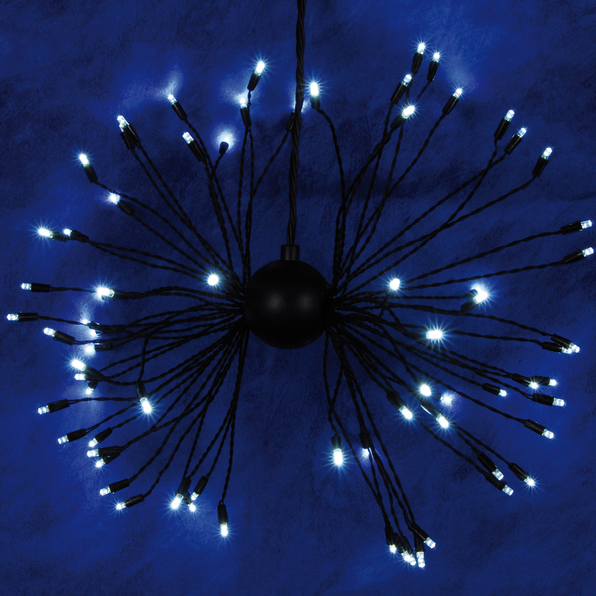 Boule lumineuse bleue a led 30 cm