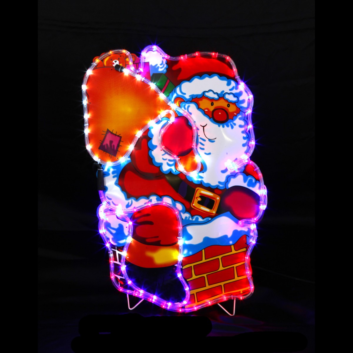 Grand Pere noel lumineux à LED