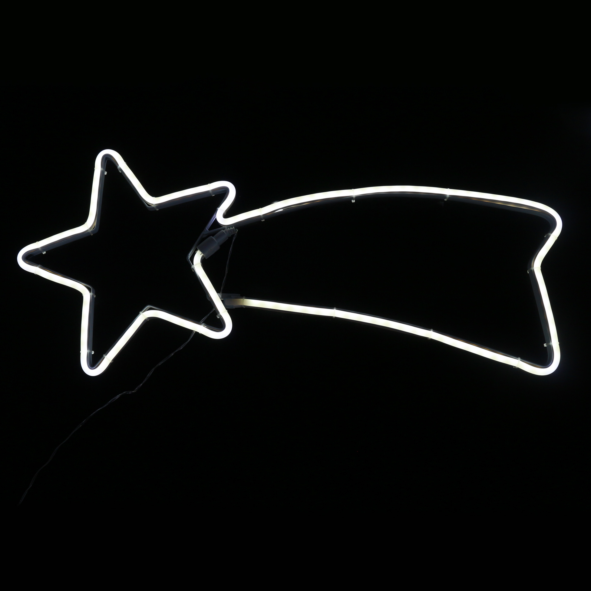 Etoile filante en neon de noel
