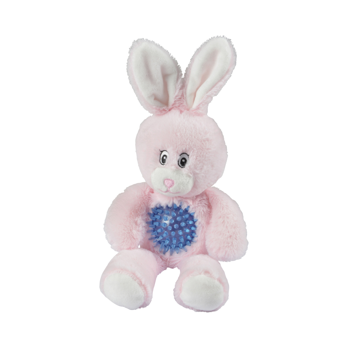 Jouet peluche lapin avec balle pour chien