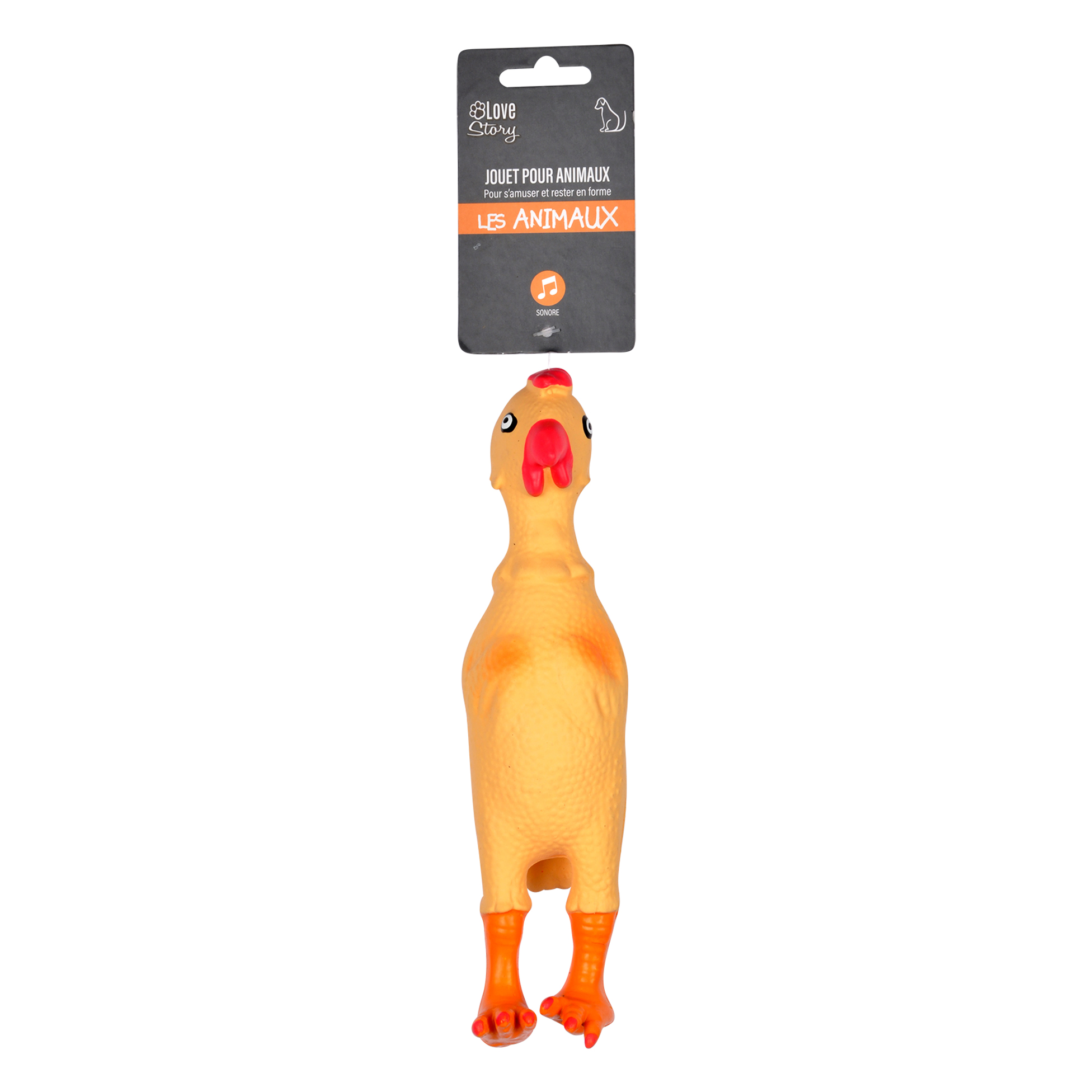 Jouet Poulet sonore pour chien