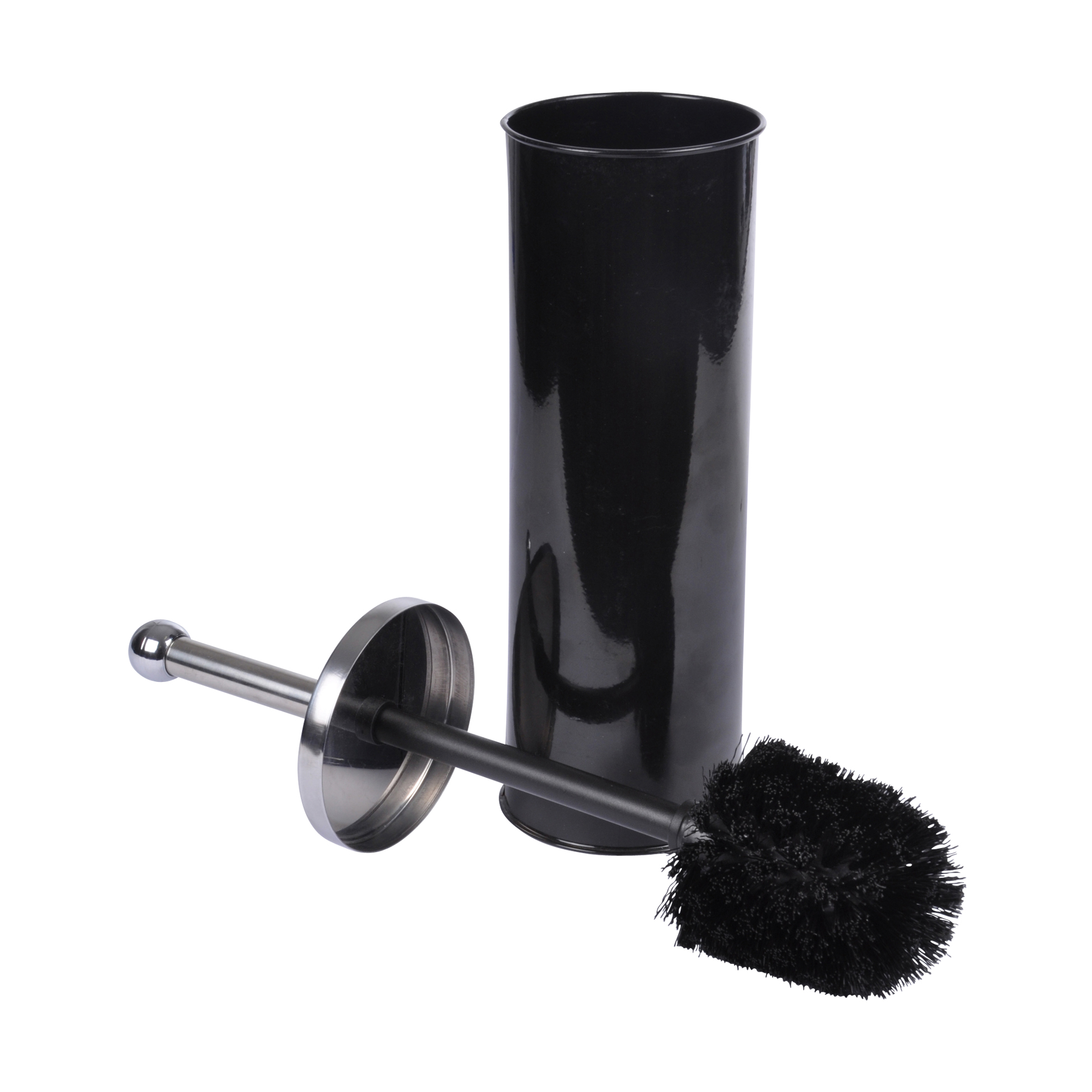 Brosse de toilette 9.5 x 37 cm Metalia noir