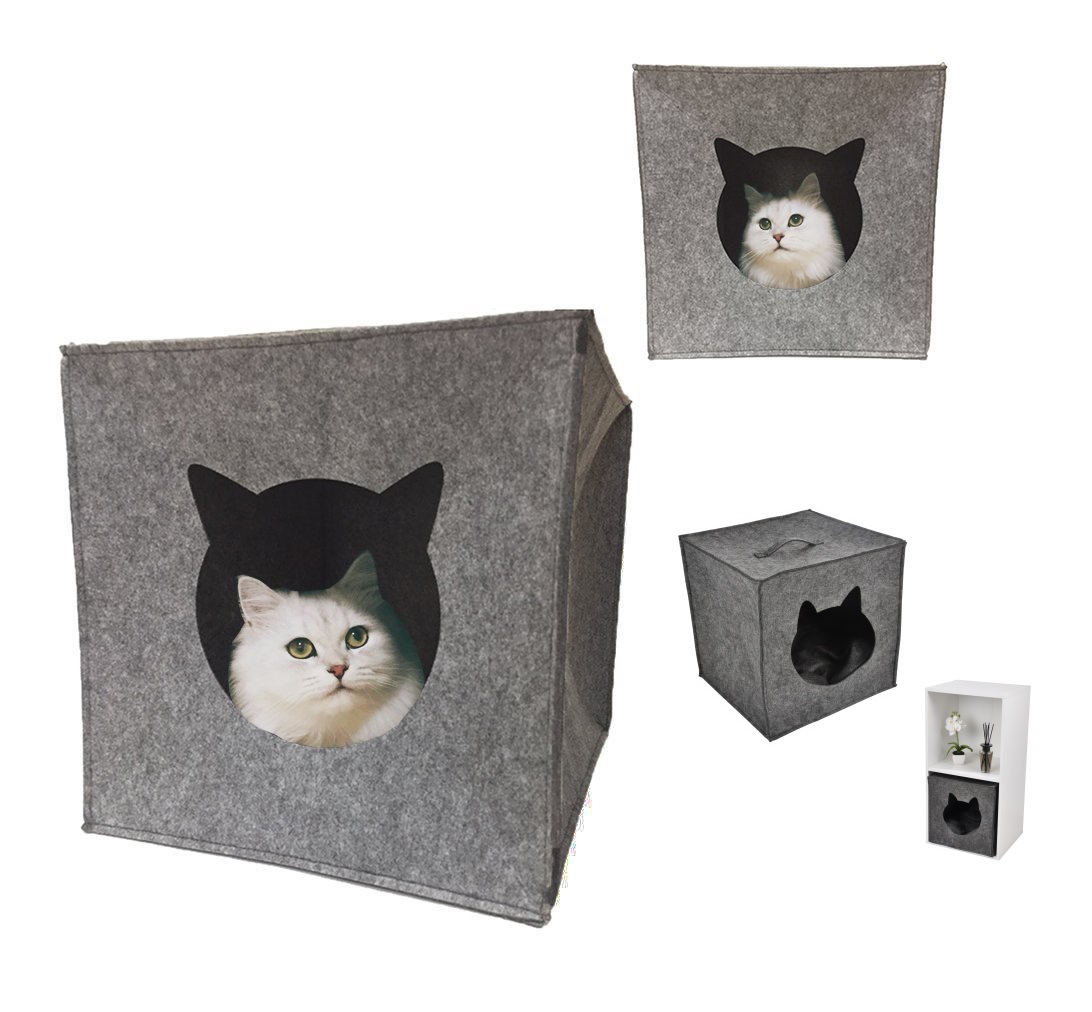 Niche cube pour chat