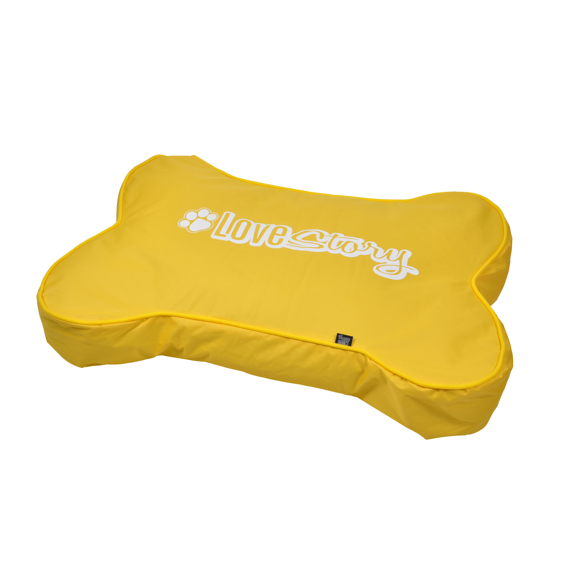 Coussin Os pour Chien jaune