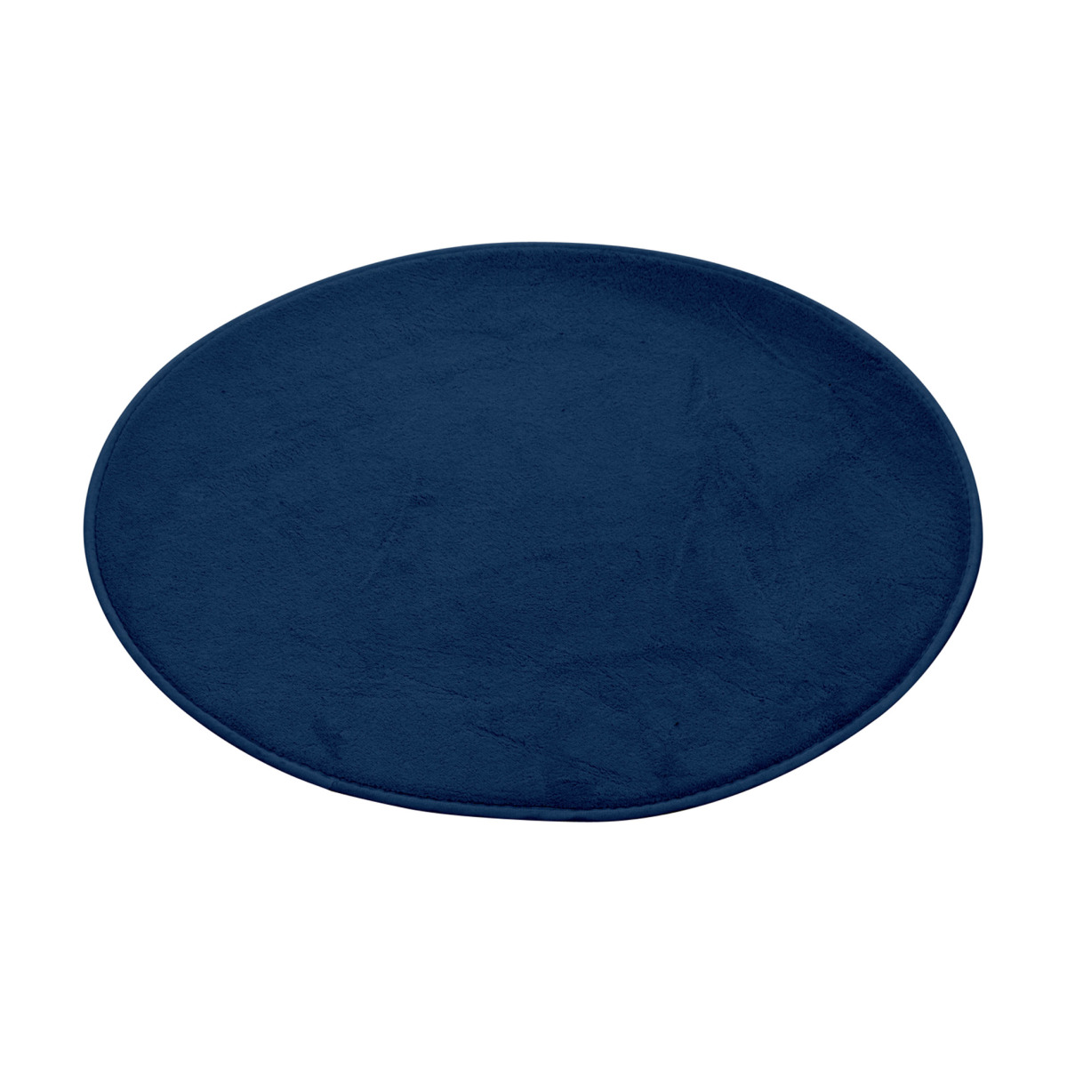 Tapis de bain rond bleu indigo 60 cm