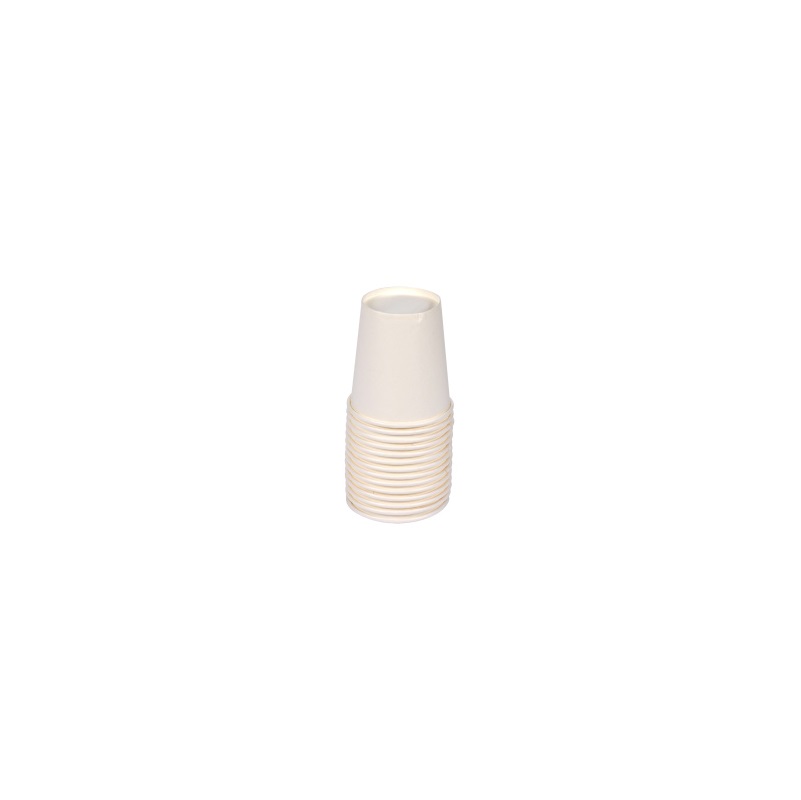 Set de 50 gobelets en carton 20CL Blanc