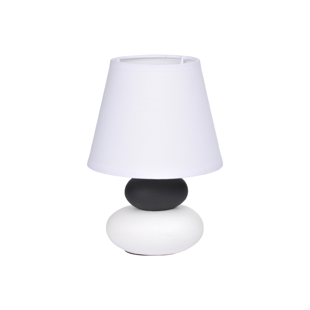 Lampe 2 Galets blanc