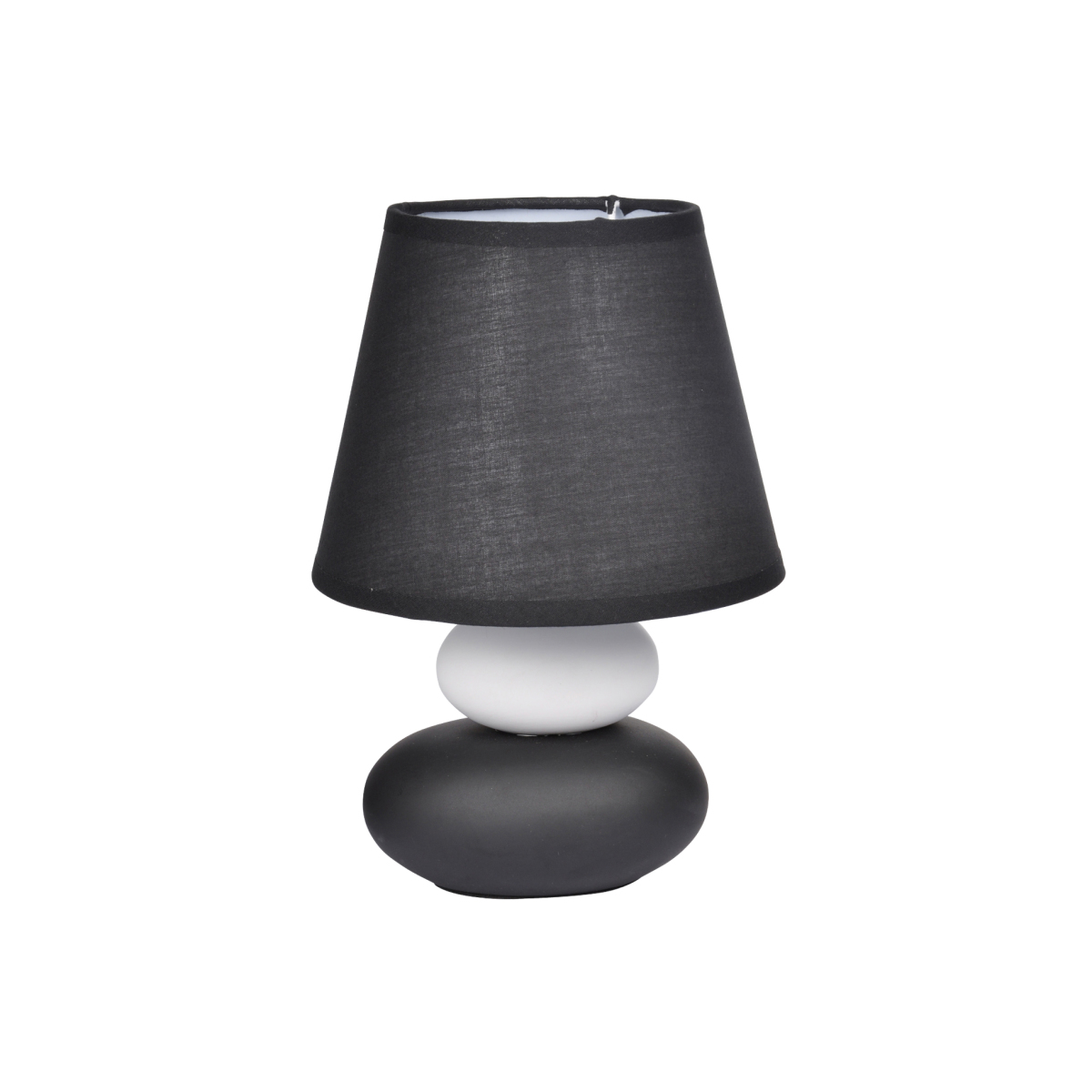 Lampe 2 Galets Noir