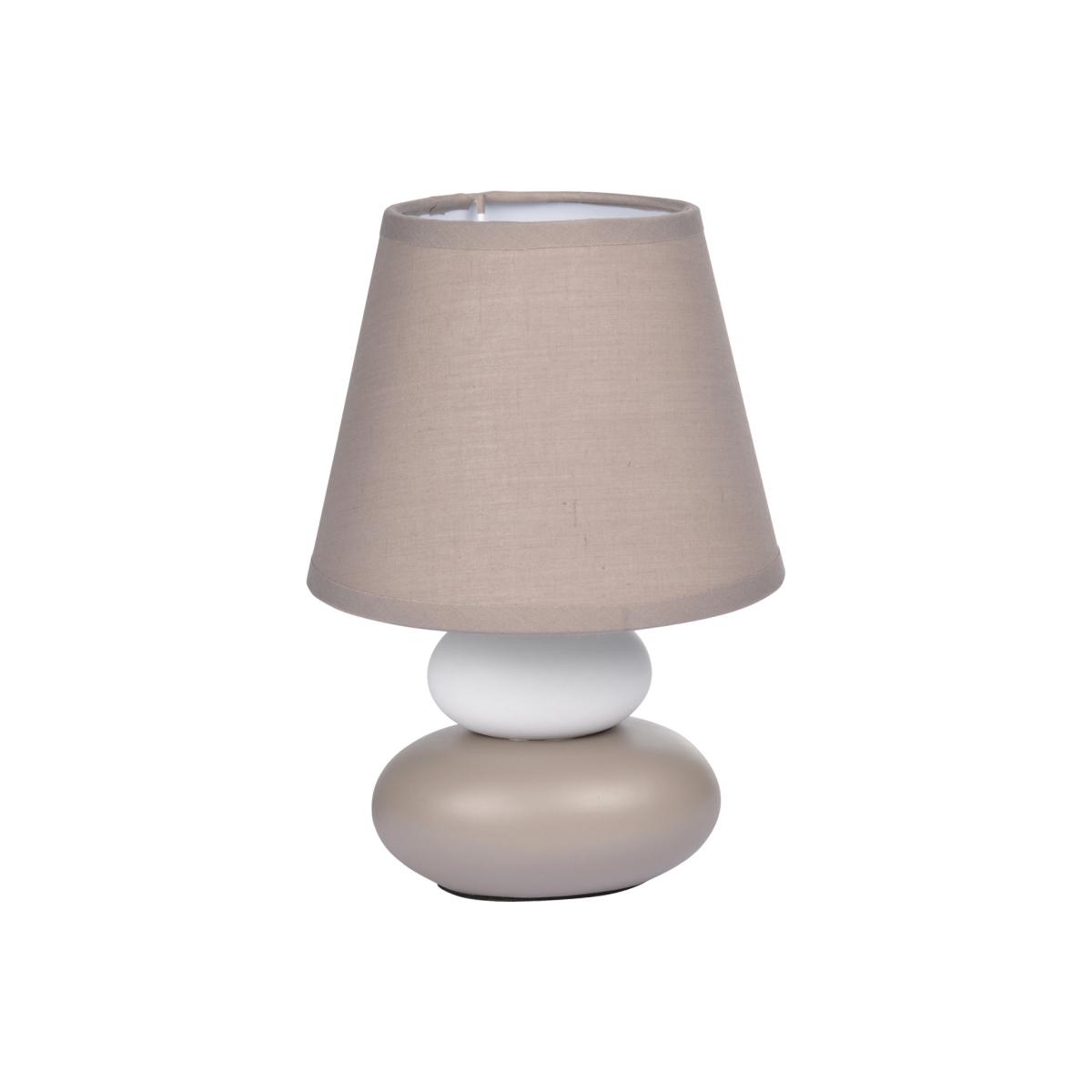 Lampe 2 Galets Taupe