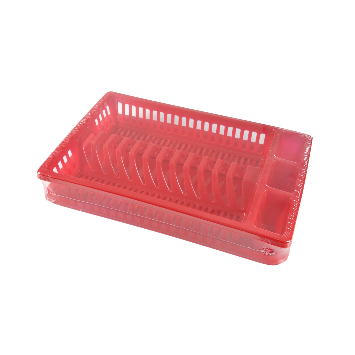 Egouttoir  vaisselle avec plateau rouge 41 cm
