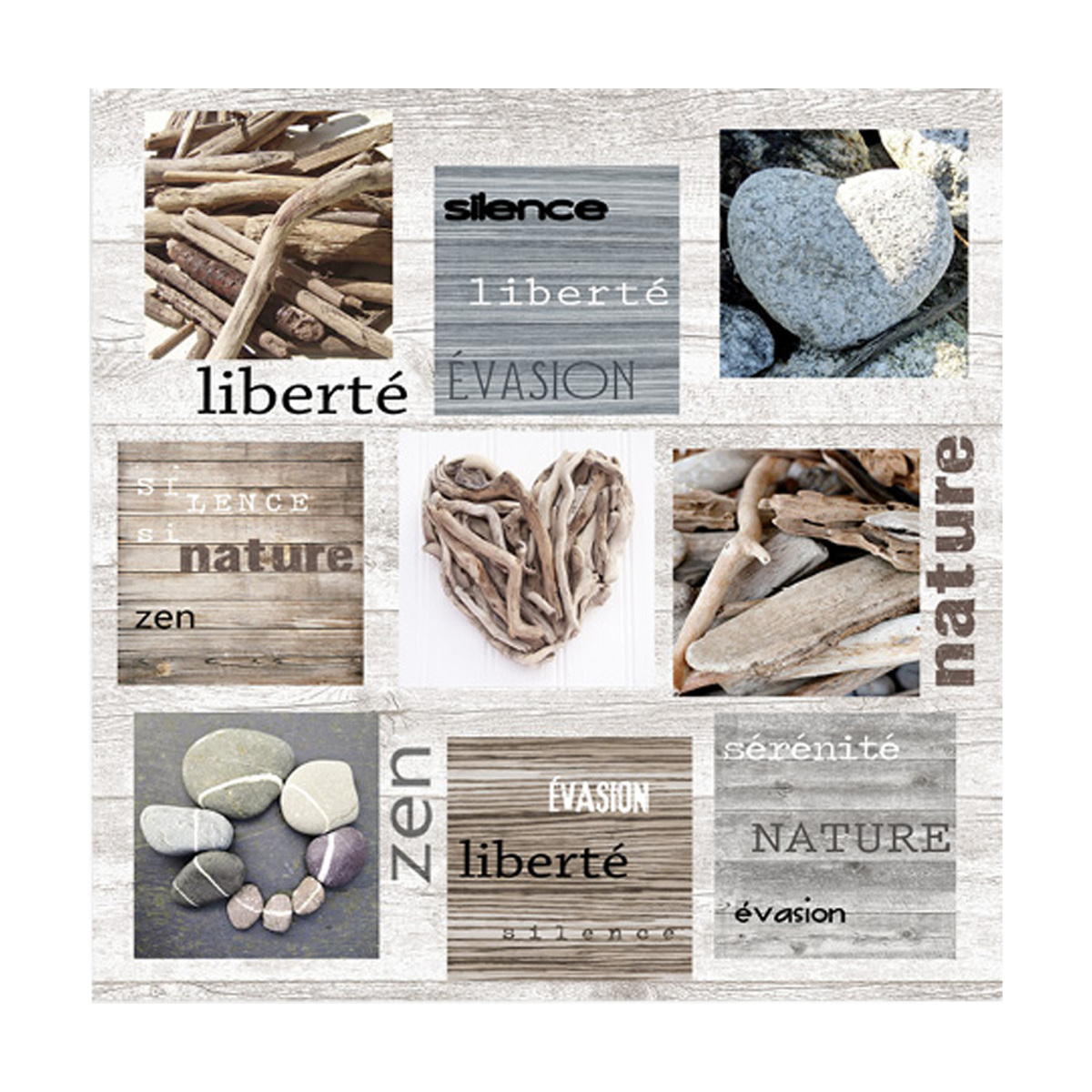 Lot de 20 serviettes en papier liberte