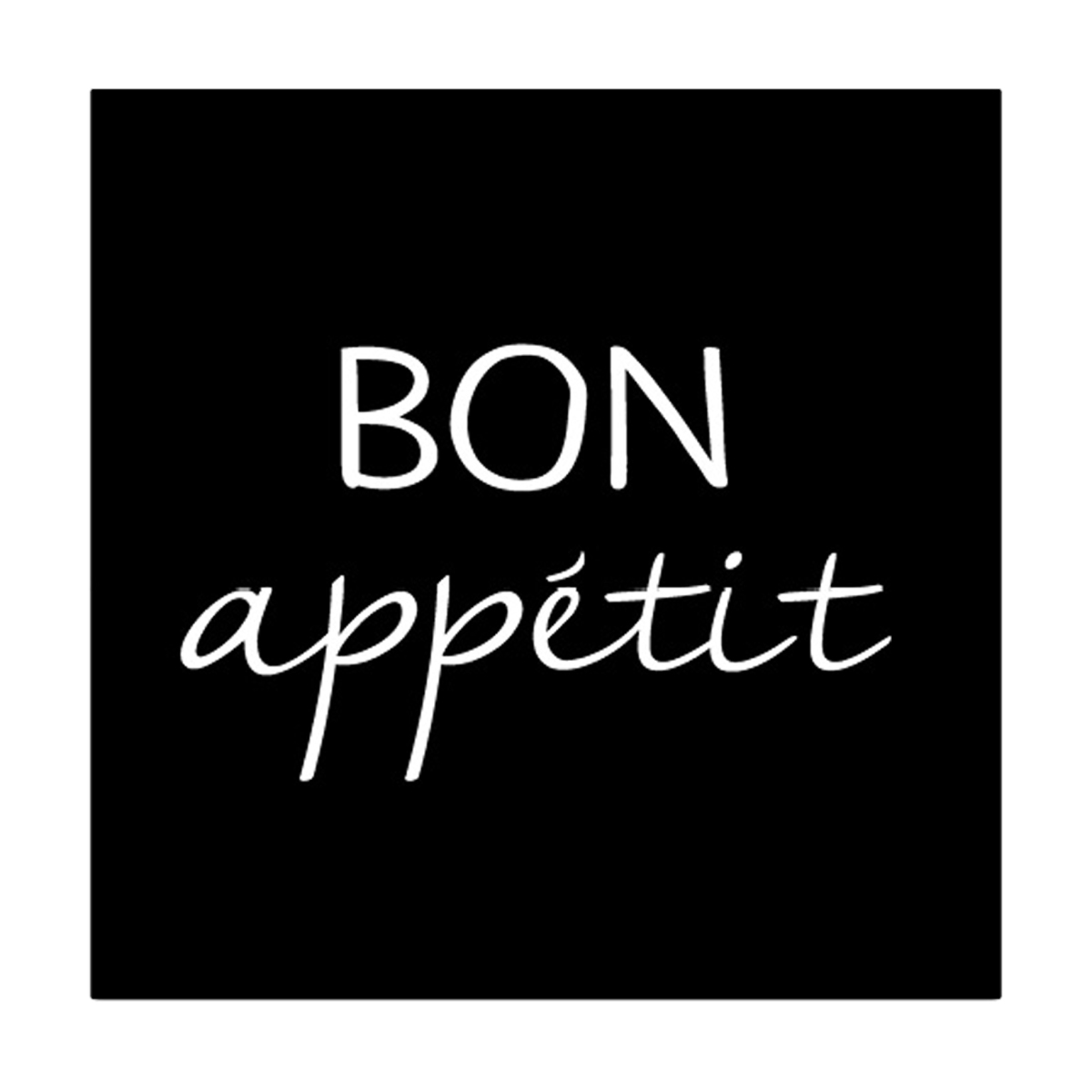 Lot de 20 serviettes en papier bon appetit