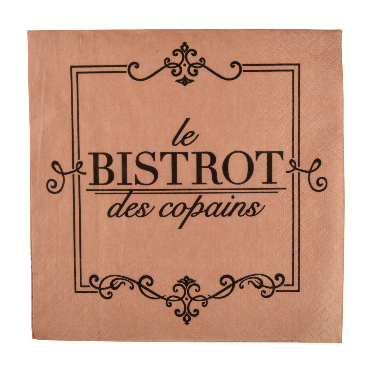 Lot de 20 serviettes en papier Bistrot parisien