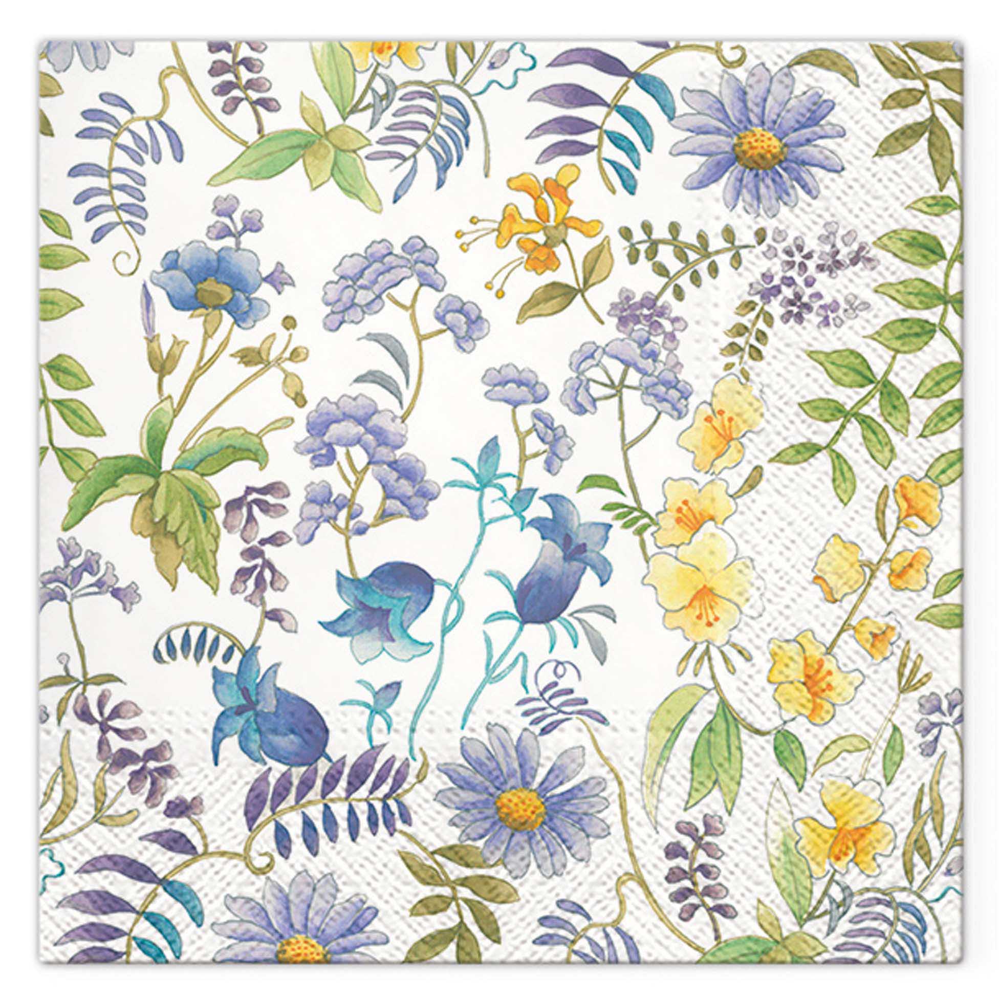 Lot de 20 serviettes en papier 33 x 33 cm Fleurs printanieres