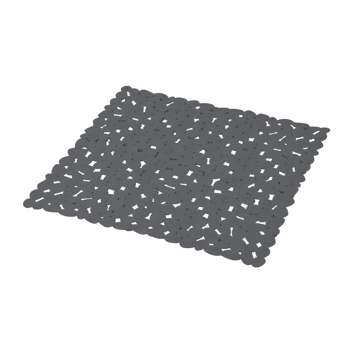 Tapis fond de douche galet gris fonce