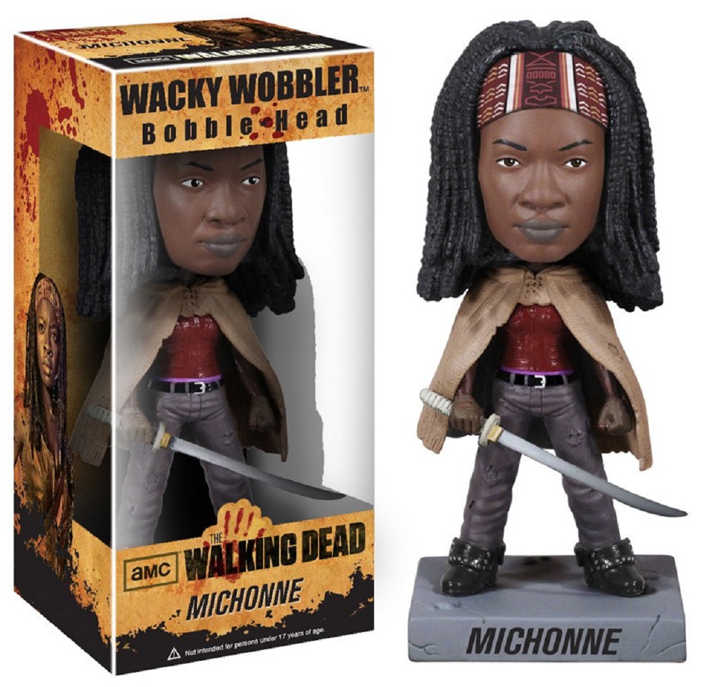 THE WALKING DEAD Wacky Wobbler Bobble Head Michonne 18 cm