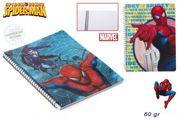 SPIDERMAN Cahier  spirale format A5