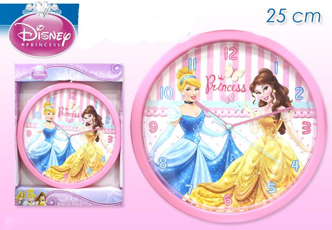 DISNEY Pendule ou Horloge Princesses Belle et Cendrillon 25 cm