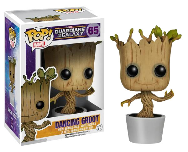 LES GARDIENS DE LA GALAXIE POP! Vinyl Bobble Head Dancing Groot 10 cm