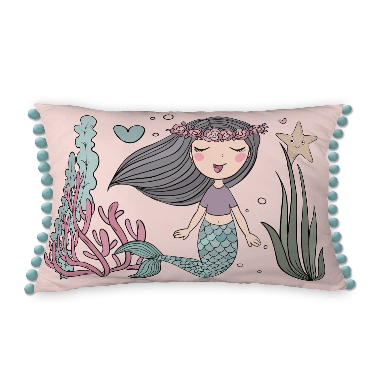 Coussin 30 x 50 cm Petite sirene maeria