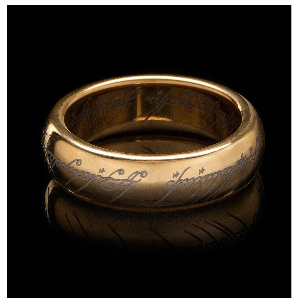 Le Seigneur des Anneaux bague tungstne Anneau Unique (plaqu or)