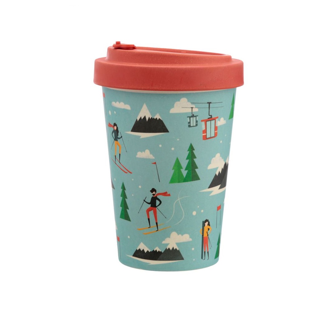 Mug de Voyage Ecologique en Bambou Ski