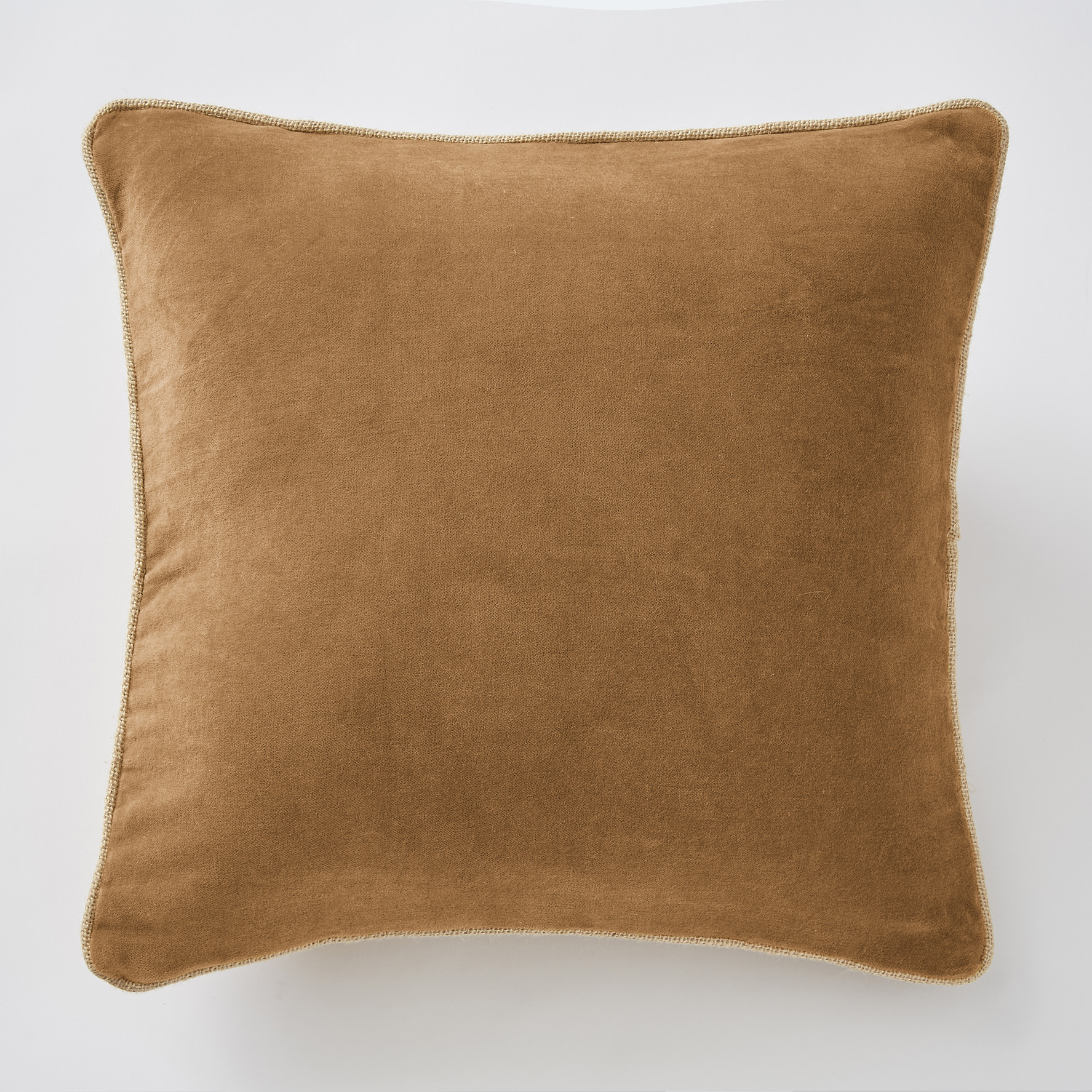 Coussin velours Cesar Camel