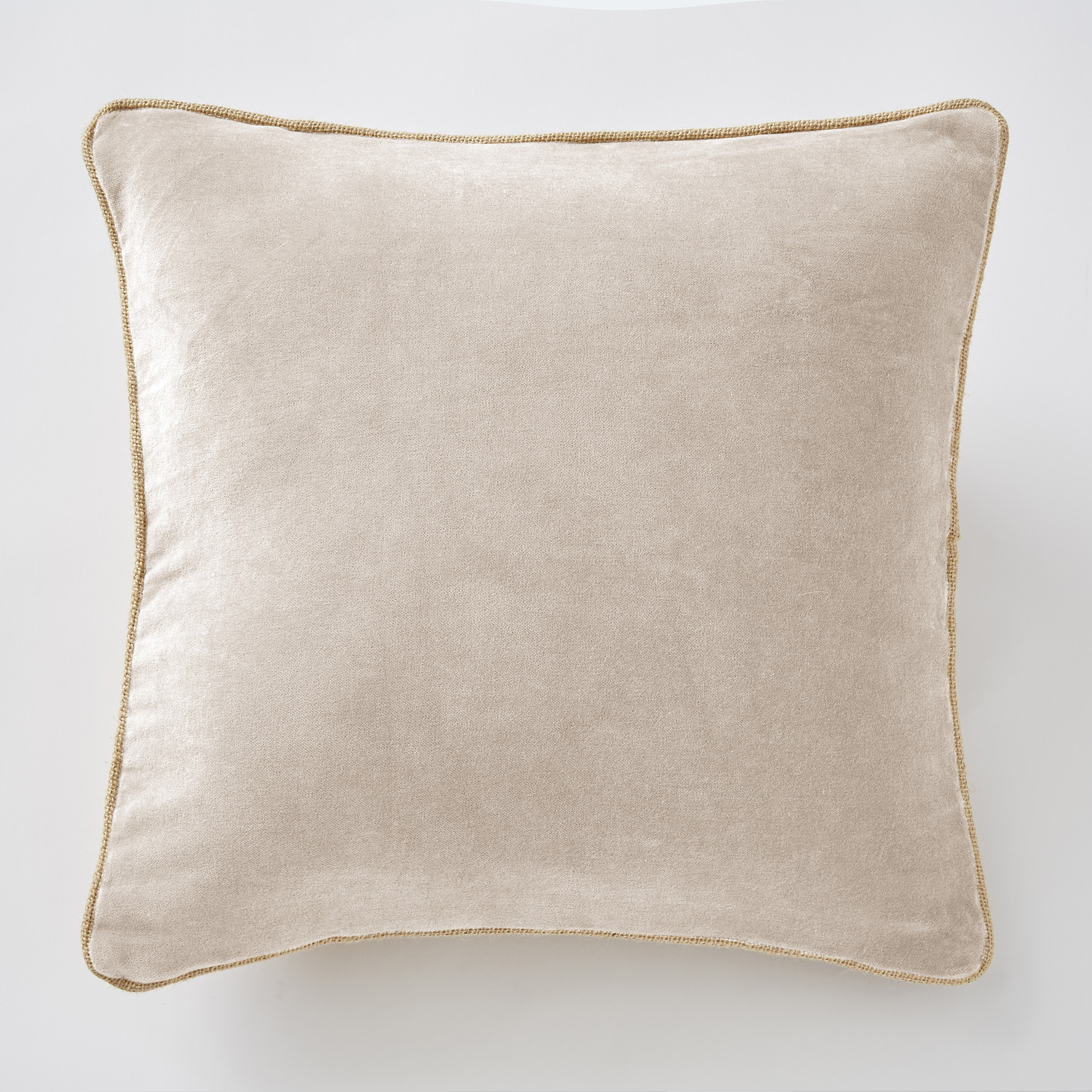 Coussin velours Cesar Beige