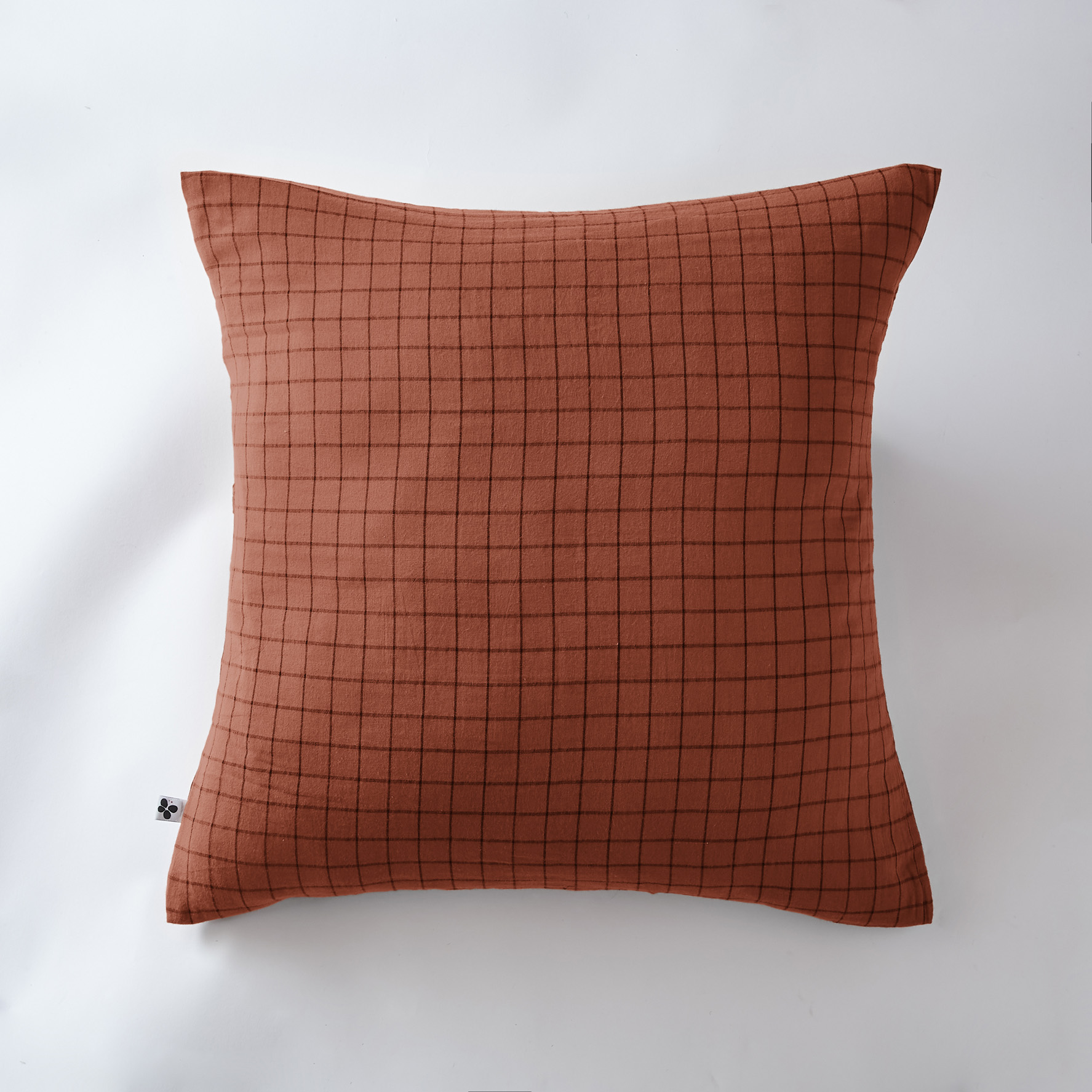 Taie d'oreiller Gaze Coton 60 x 60 cm Gaia Mixe Terracotta