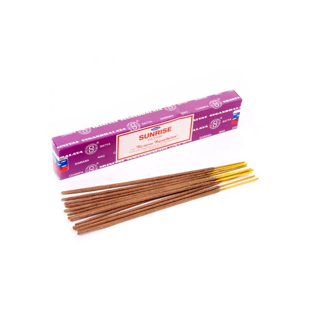 1001KDO SENTEURS & BIEN TRE 12 Btons d'encens Satya Nag Champa Sunrise violet