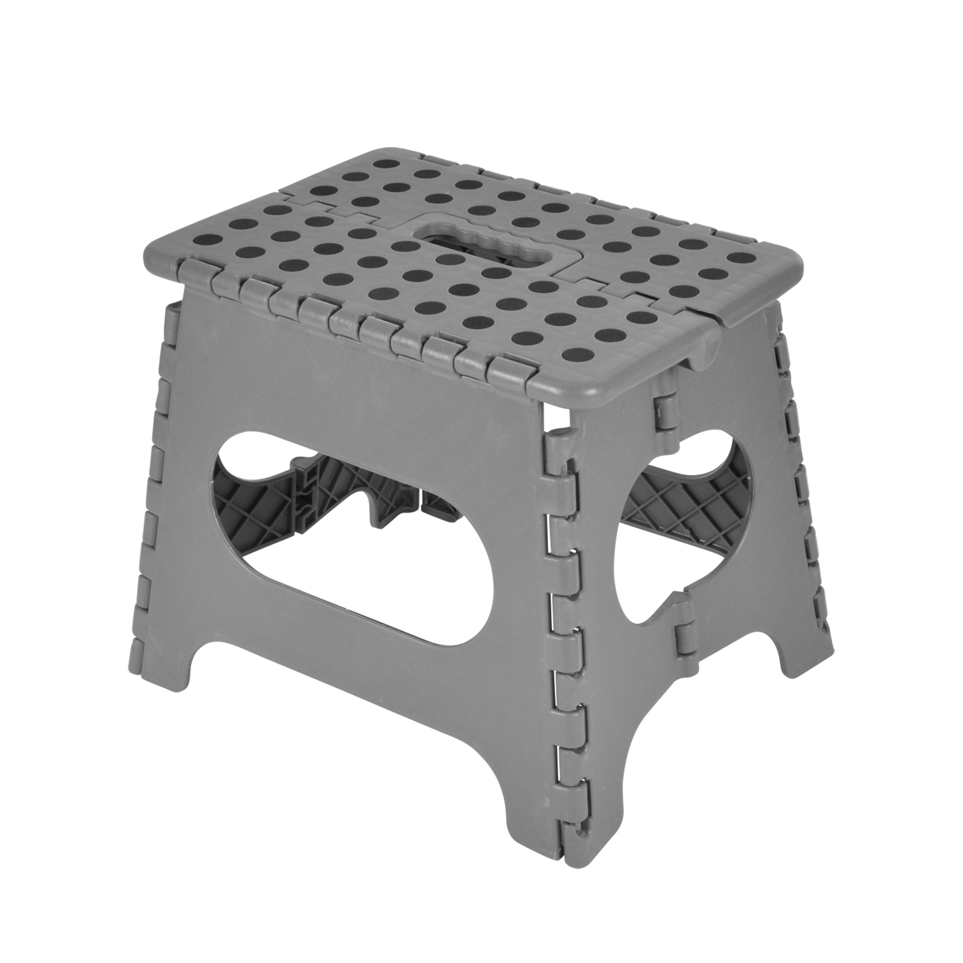 Tabouret marche pieds pliable 31 x 22 x 27 cm anthracite