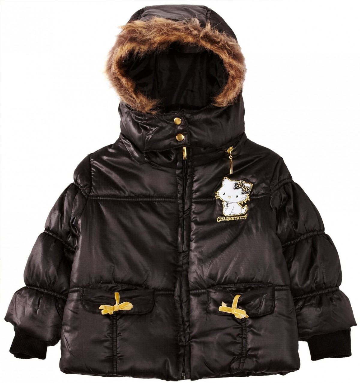 CHARMMY KITTY Blouson Doudoune T6 ans  noir