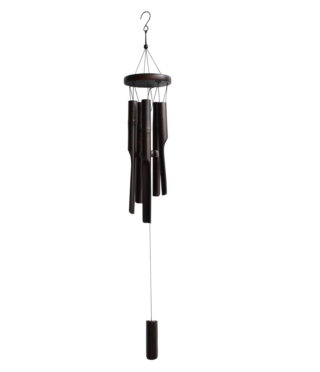 Carillon a vent bambou noir