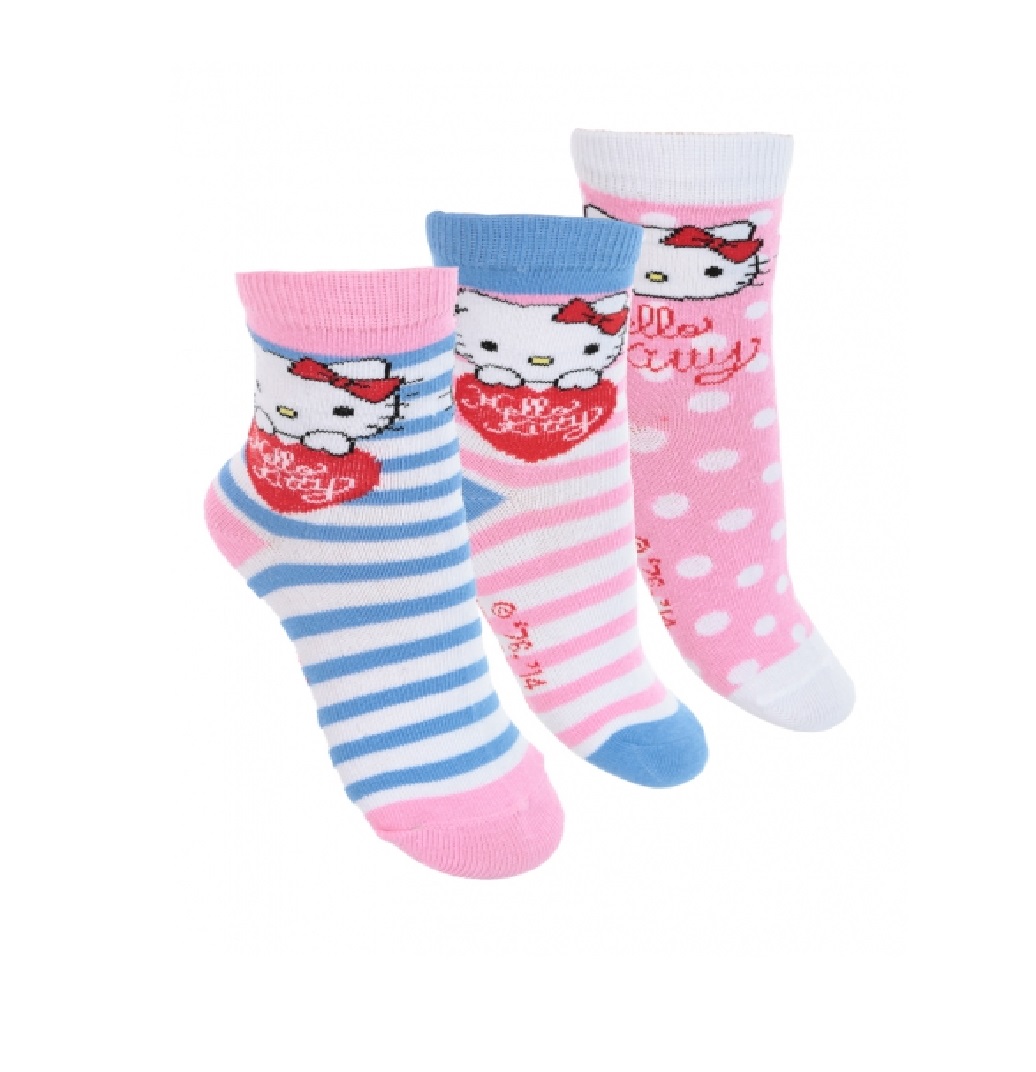 HELLO KITTY 4 paires de chaussettes