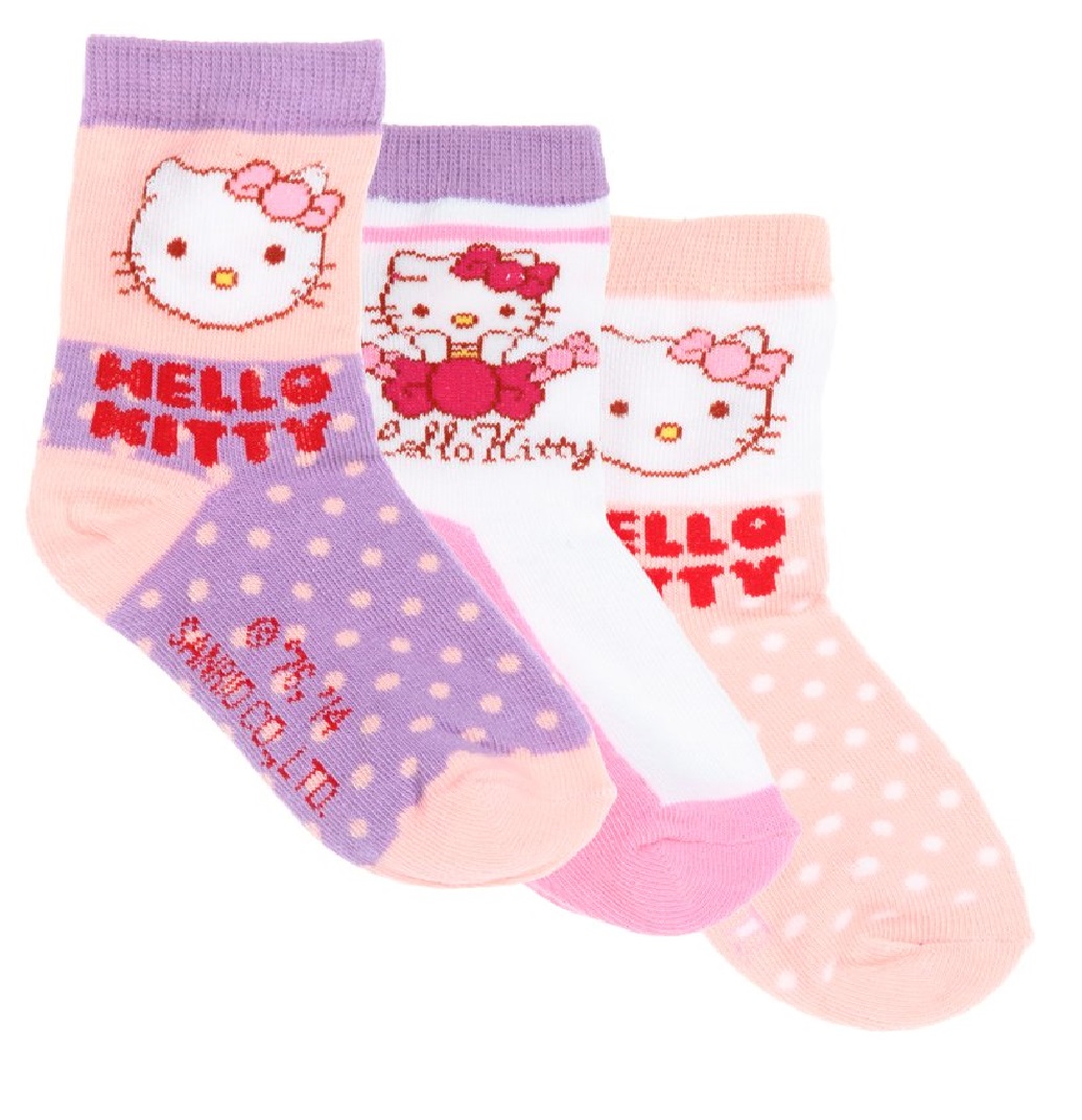 HELLO KITTY Lot de 3 paires de chaussettes 27/30