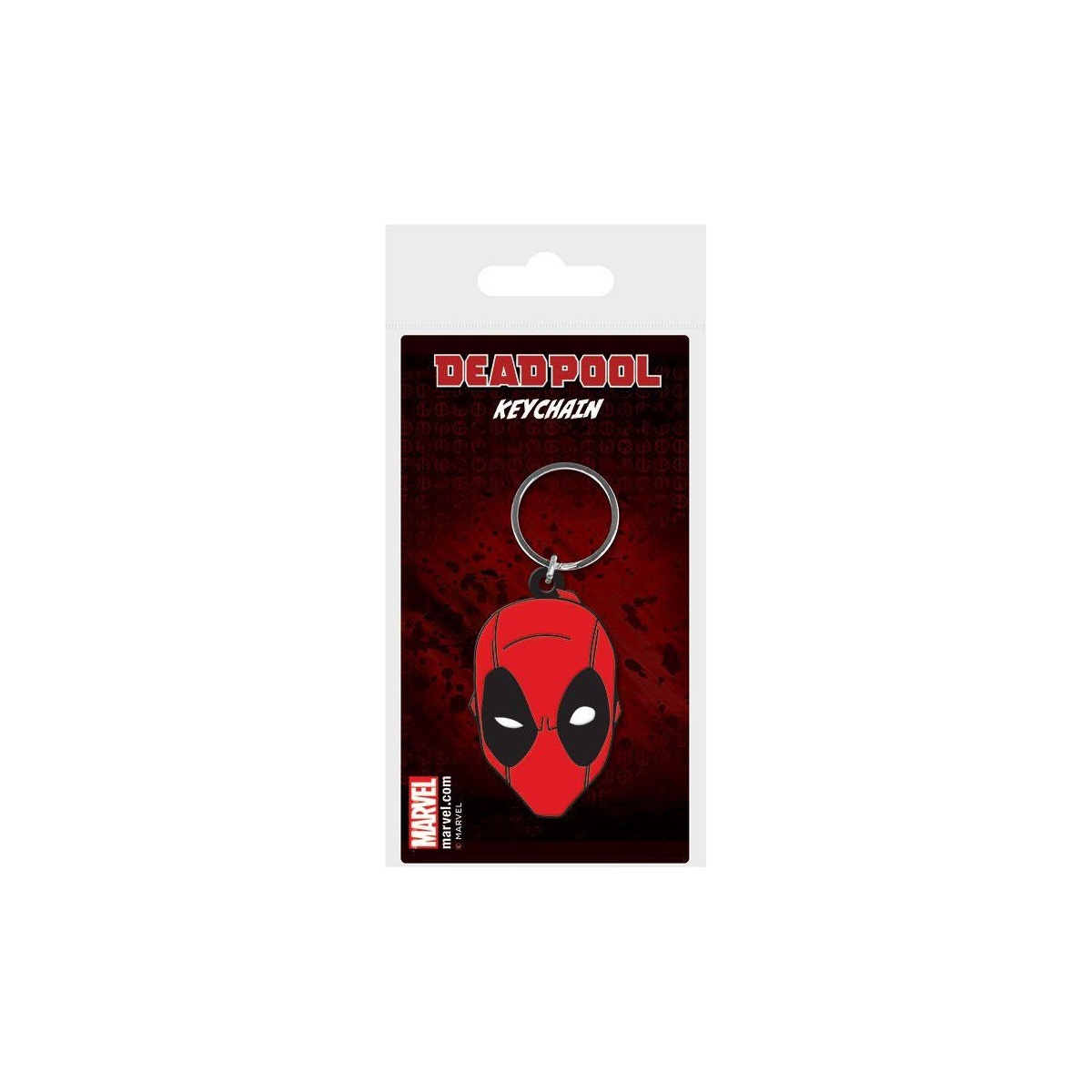 Marvel Comics porte-cls caoutchouc Deadpool Face 6 cm