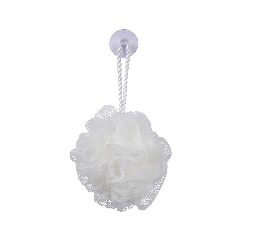 Fleur de douche pour le bain blanc